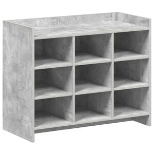 vidaXL Omara za čevlje Betonsko siva 85 x 39,5 x 70 cm Inženirski les