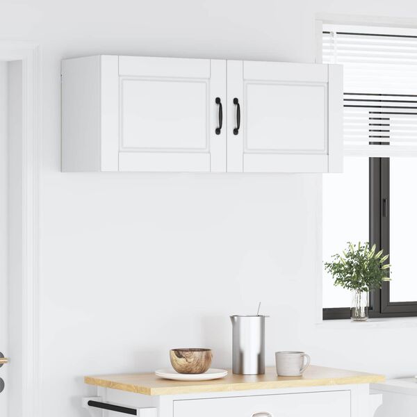 vidaXL Kuhinjski element 2 pcs Bela 50 x 31 x 40 cm Konstruiran les