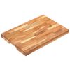 vidaXL Deska za rezanje 50x35x4 cm trden akacijev les