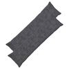 vidaXL Prevleka za blazino 2 kos HEERLEN Temno siva 40 x 145 cm