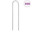 vidaXL Talni klin v obliki črke U 50 kosov 15x3,5 cm pocinkano jeklo
