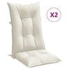 vidaXL Blazina za stol 2 kosa melanž krem 120x50x7 cm blago