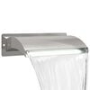 vidaXL Vodnjak za bazen z LED Nerjaveče jeklo 304 51 x 26 x 13 cm