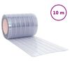 vidaXL Zavesa za vrata prozorna 300 mm x 2,6 mm 10 m PVC