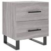 vidaXL Nočna omarica siva sonoma 40x35x47,5 cm inženirski les