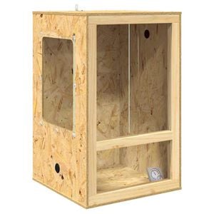 vidaXL Terarij Rjava 50 x 50 x 80 cm OSB
