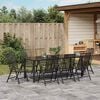 vidaXL Komplet za jedilnico v vrtu 9 pcs Antracit