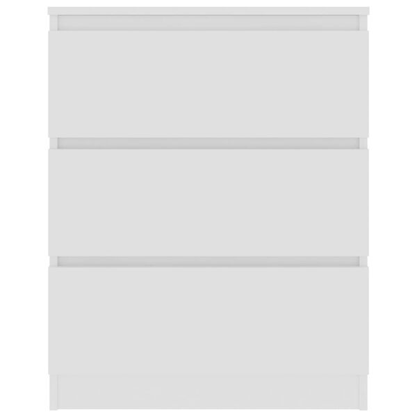 vidaXL Komoda bela 60x35x76 cm konstruiran les