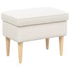 vidaXL Podnožje Krem 55 x 35 x 41 cm Boucl&eacute;