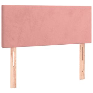 vidaXL Posteljno vzglavje roza 90x5x78/88 cm žamet