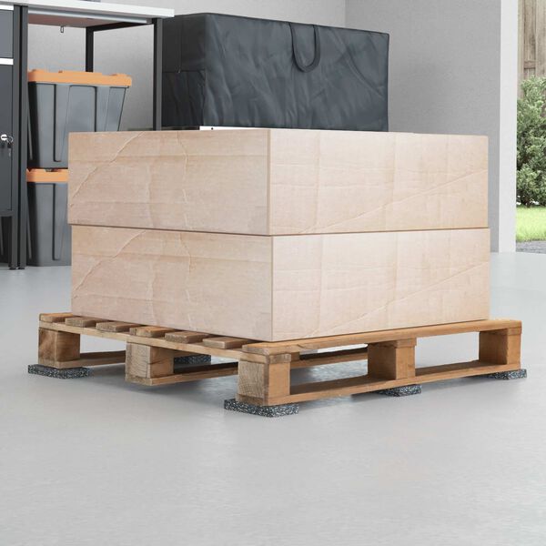 vidaXL Guma valj Črna 200 x 5 x 0,6 cm Guma