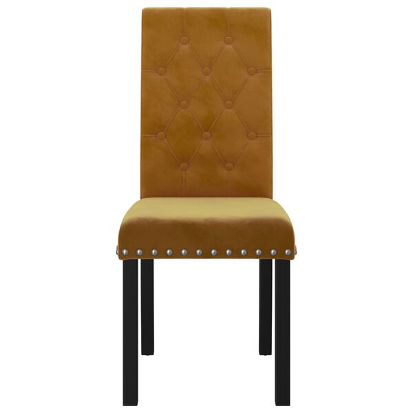 vidaXL Jedilni stoli 4 kosi rjav žamet