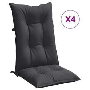 vidaXL Blazina za stol 4 kosi melanž antracit 120x50x7 cm blago