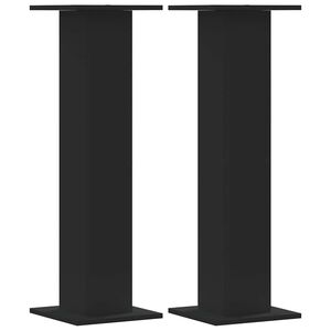 vidaXL Stojalo za rastline 2 kosa črno 30x30x95 cm inženirski les