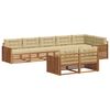 vidaXL Zunanja garnitura za sedenje z blazino 8 pcs Naravna in bež