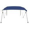 vidaXL Bimini tenda s 4 loki modra 243x210x137 cm