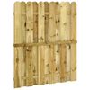 vidaXL Vrtna vrata 100 x 125 cm Trdna borovina Zelena