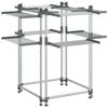 vidaXL Stojalo za su&scaron;enje perila 107x107x120 cm aluminij