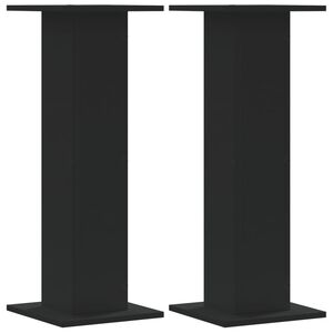 vidaXL Stojalo za zvočnike 2 kosa črno 30x30x80 cm inženirski les