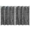 vidaXL Velvete zavese 2 kos Siva 140 x 140 cm Žamet