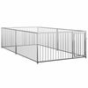 vidaXL Zunanji pasji boks 200x400x100 cm