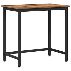 vidaXL miza Star les 100 x 50 x 76,5 cm Inženirski les in jeklo