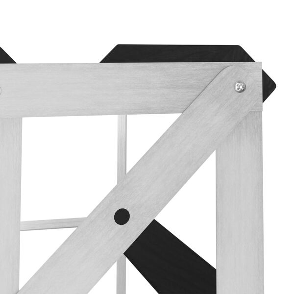 vidaXL Stojalo za vino za 20 steklenic črno trdna borovina