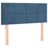 vidaXL Box spring postelja z vzmetnico temno modra 120x200 cm žamet