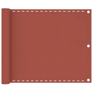 vidaXL Balkonsko platno terakota 75x400 cm HDPE