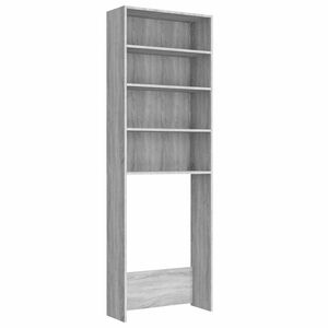 vidaXL Omara za pralni stroj siva sonoma 64x24x190 cm