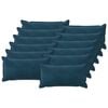 vidaXL Prevleka za blazino 12 kos HOUTEN Modra 40 x 80 cm Žamet