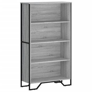 vidaXL Knjižna omara siva sonoma 80x31x137,5 cm inženirski les