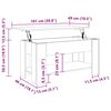 vidaXL Kava miza Old Wood 101x49x52 cm Inženirski les