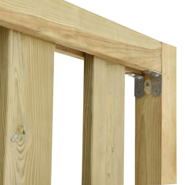 vidaXL Vrtna ograja impregnirana borovina 5,34x1,3 m