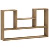 vidaXL Stenska polica Artisan hrast 100 x 17 x 60 cm Obdelan les