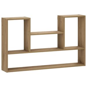 vidaXL Stenska polica Artisan hrast 100 x 17 x 60 cm Obdelan les