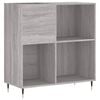 vidaXL Omarica za gramofonske plo&scaron;če siva sonoma 84,5x38x89cm inž. les