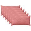 vidaXL Prevleka za blazino 6 kos HOUTEN Roza 40 x 70 cm Žamet