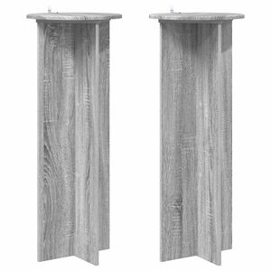 vidaXL Stojalo za rastline 2 kos Siva Sonoma &Oslash;40 x 100 cm