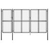vidaXL Vrtna vrata iz jekla 400x175 cm antracitna