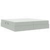 vidaXL Postelja z dodatnim prostorom za shranjevanje in vzmetnico