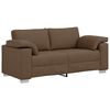 vidaXL Dvosobni kavč Rjava 180 cm blago