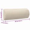 vidaXL Vzglavnik za ležalnik krem 40x7,5x15 cm iz tekstila