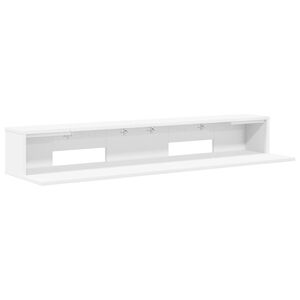 vidaXL Studio pisalna miza Bela 110 x 36 x 19,5 cm Inženirski les