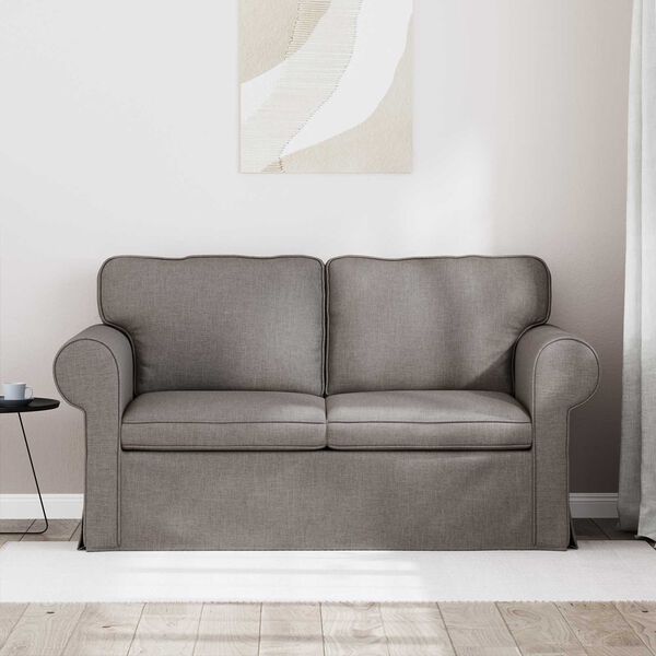 vidaXL Kavč Taupe 215 x 82 x 80 cm blago