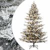 vidaXL Umetno Zložljivo Božično Drevo 150 cm 150 LED Toplo bela