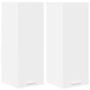vidaXL Viseča omarica 2 pcs Bela 30 x 31 x 80 cm Konstruiran les