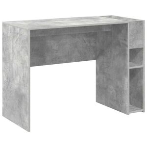 vidaXL Miza Betonsko siva Inženirski les 109 x 50 x 78 cm