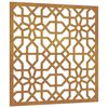 vidaXL Vrtna stenska dekoracija 55x55 cm corten jeklo mavra