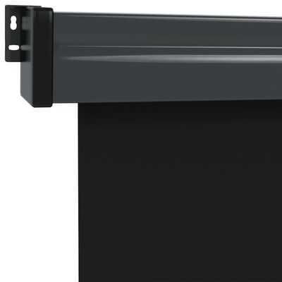 vidaXL Balkonska stranska tenda 122x250 cm črna